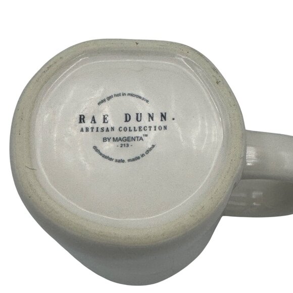 Rae Dunn Artisan Collection Rise & Shine White Ceramic Coffee Mug - Picture 4 of 4